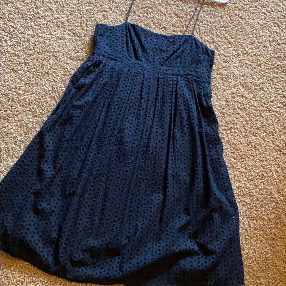 gap blue eyelet dress size 12